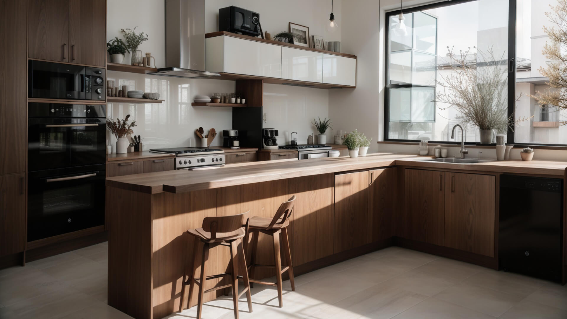 Modern renovated kitchen